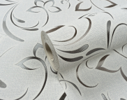 Вінілові шпалери на паперовій основі LS Захват ВКV 1-1226 біло-сірий 10,05 x 0,53 м