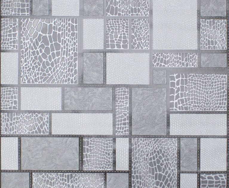 Миючі вінілові шпалери на паперовій основі LS Сафарі МНК5-0628 сіро-чорний 10,05 x 0,53 м - 2