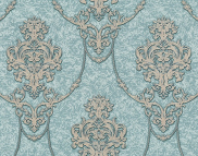 Вінілові шпалери на флізеліновій основі LS Орхан ДХV-1241/4 блакитний 10,05 x 1,06 м