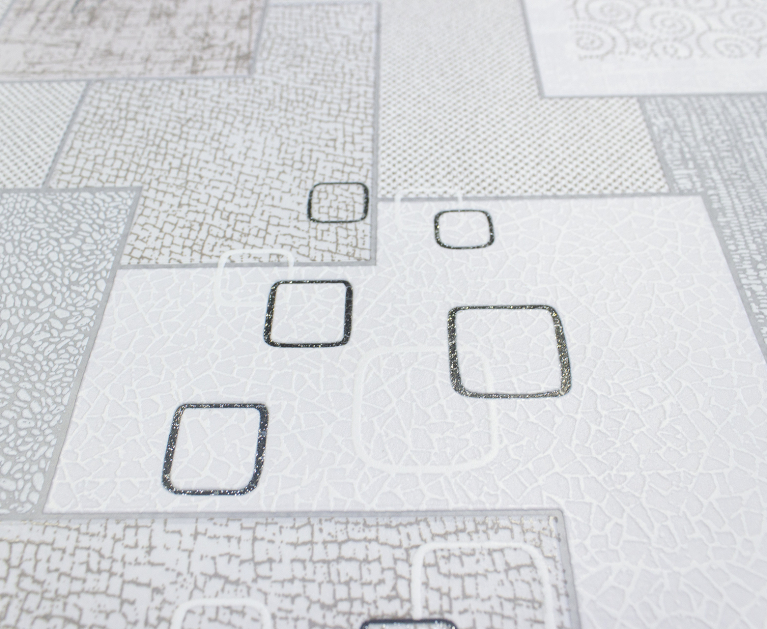 Миючі вінілові шпалери на паперовій основі LS Пальми МНК 5-1295 сірий 10,05 x 0,53 м - 2