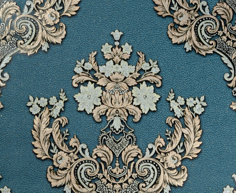 Вінілові шпалери на паперовій основі LS Шардоне ВКV4-1183 сріблясто-синьо-золотистий 10,05 x 0,53 м - 2