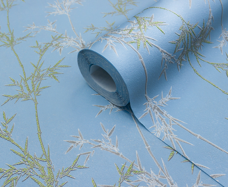 Вінілові шпалери на флізеліновій основі LS Панди ДХН-1426/5 блакитний 10,05 x 1,06 м - 1