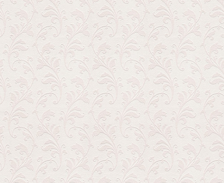 Вінілові шпалери на паперовій основі LS Бенедикт ВКП1-1172 молочний 10,05 x 0,53 м - 1