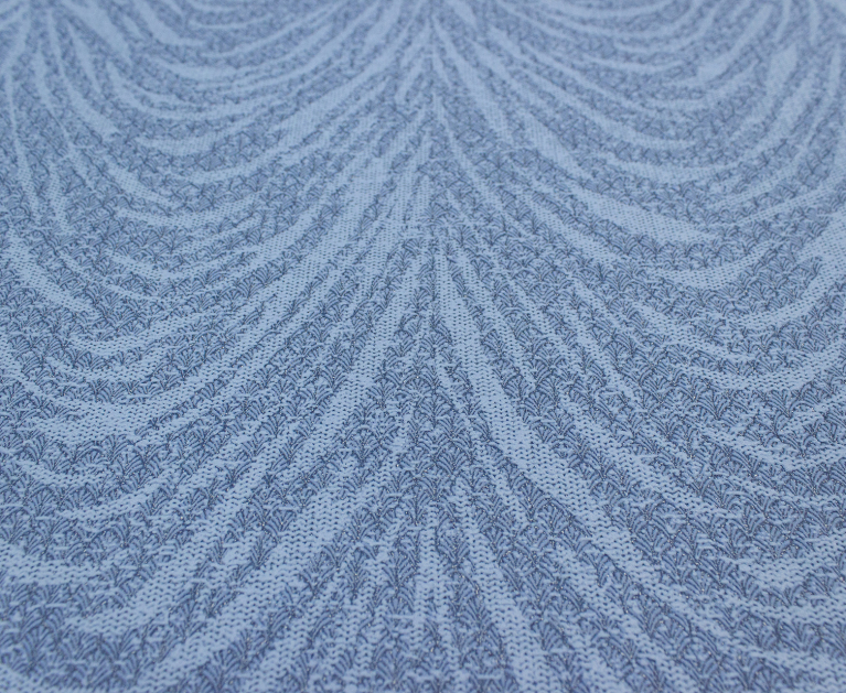 Вінілові шпалери на флізеліновій основі LS Ленкорань ДХН-1369/5 синій 10,05 x 1,06 м - 3