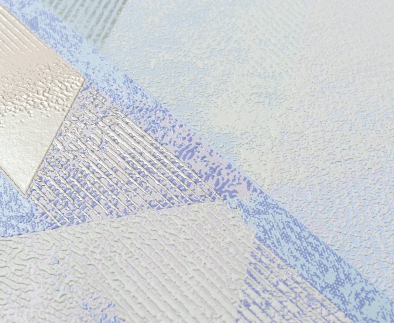 Вінілові шпалери на флізеліновій основі LS Фінляндія ДХС-1472/5 блакитно-фіолетовий 10,05 x 1,06 м - 3