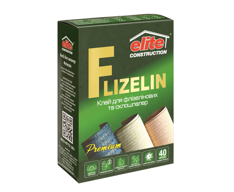 Клей для флізелінових шпалер FLIZELIN 200 г Elite Construction - 1