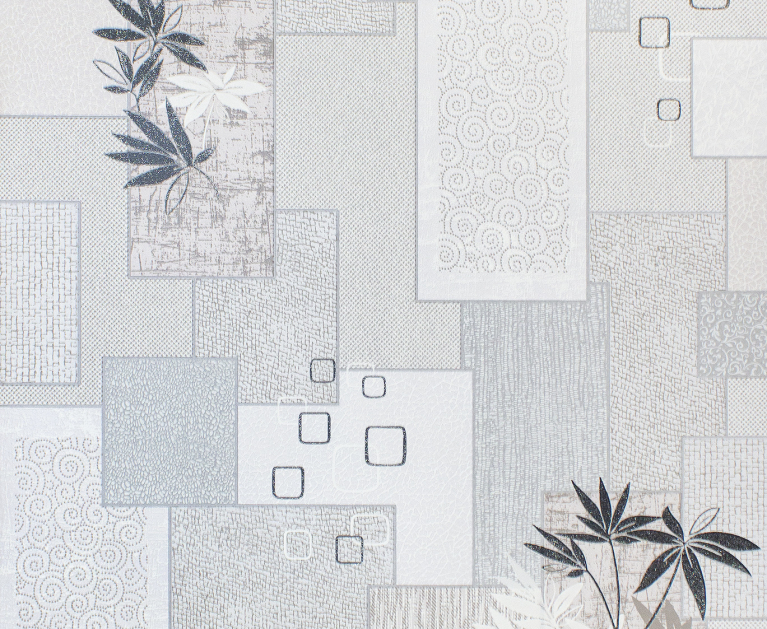 Миючі вінілові шпалери на паперовій основі LS Пальми МНК 5-1295 сірий 10,05 x 0,53 м - 3