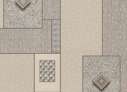Миючі вінілові шпалери на паперовій основі LS Торонто МНК3-1051 бежево-коричневий 10,5 x 0,53 м