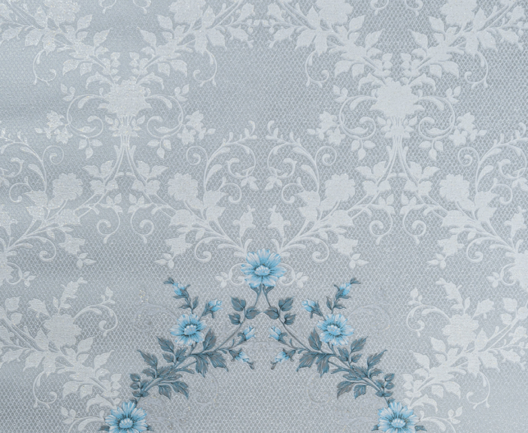 Вінілові шпалери на паперовій основі LS Скерцо ВКV 4-1190 сіро-блакитний 10,05 x 0,53 м - 2