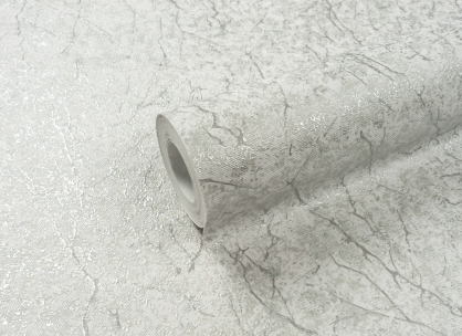Вінілові шпалери на флізеліновій основі LS Клейн ДХС-1412/4 світло-сіро-сріблястий 10,05 x 1,06 м