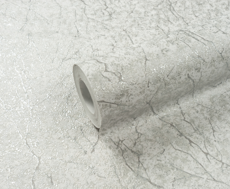 Вінілові шпалери на флізеліновій основі LS Клейн ДХС-1412/4 світло-сіро-сріблястий 10,05 x 1,06 м - 1