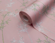 Вінілові шпалери на флізеліновій основі LS Панди ДХН-1426/3 рожевий 10,05 x 1,06 м