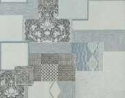 Миючі вінілові шпалери на паперовій основі LS Колаж МНК 5-1292 сіро-синій 10,05 x 0,53 м