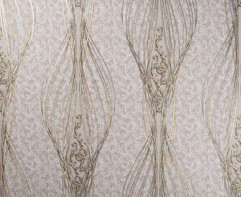 Вінілові шпалери на флізеліновій основі LS Італія ДХС-1322/5 темно-бежевий 10,05 x 1,06 м - 2
