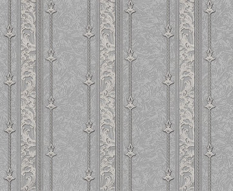 Вінілові шпалери на флізеліновій основі LS Орхан ДХV-1242/3 сірий 10,05 x 1,06 м - 1