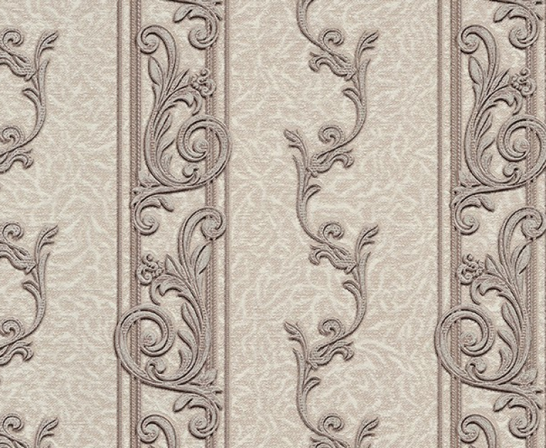 Вінілові шпалери на паперовій основі LS Есмеральда ВКС4-1306 бежево-коричневий 10,05 x 0,53 м - 1